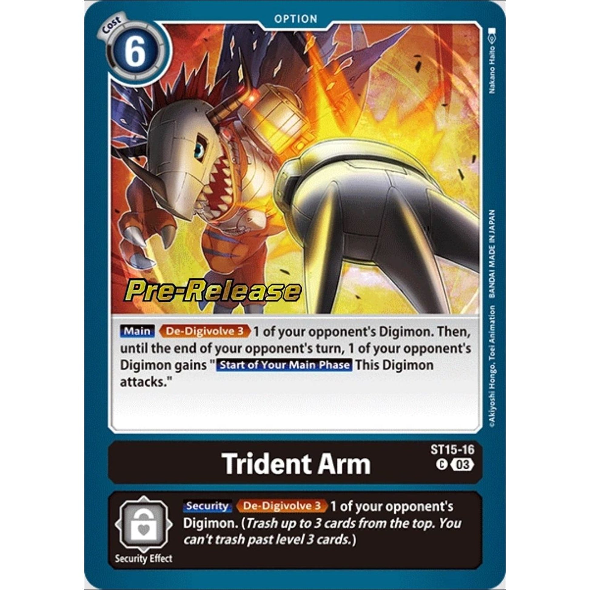 Image for Trident Arm (ST15-16 C) (ST-15_PR) - Digimon Card Game