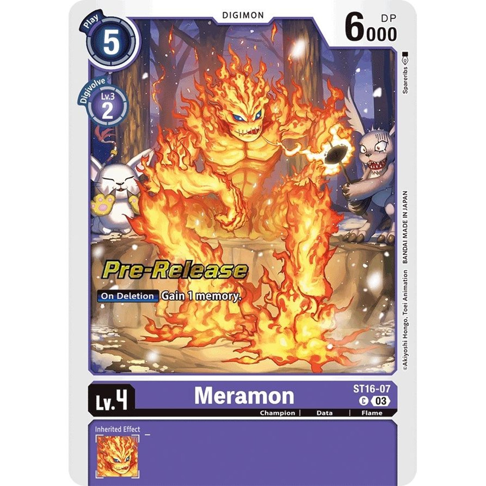 Image for Meramon (ST16-07 C) (ST-16_PR) - Digimon Card Game