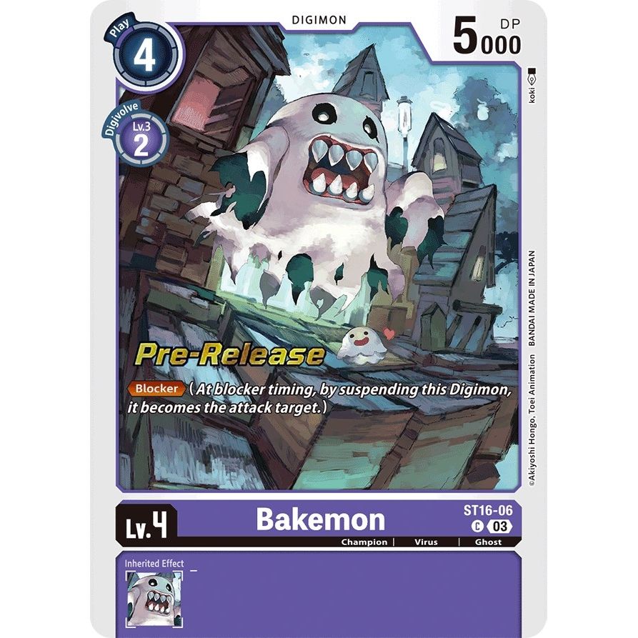 Image for Bakemon (ST16-06 C) (ST-16_PR) - Digimon Card Game