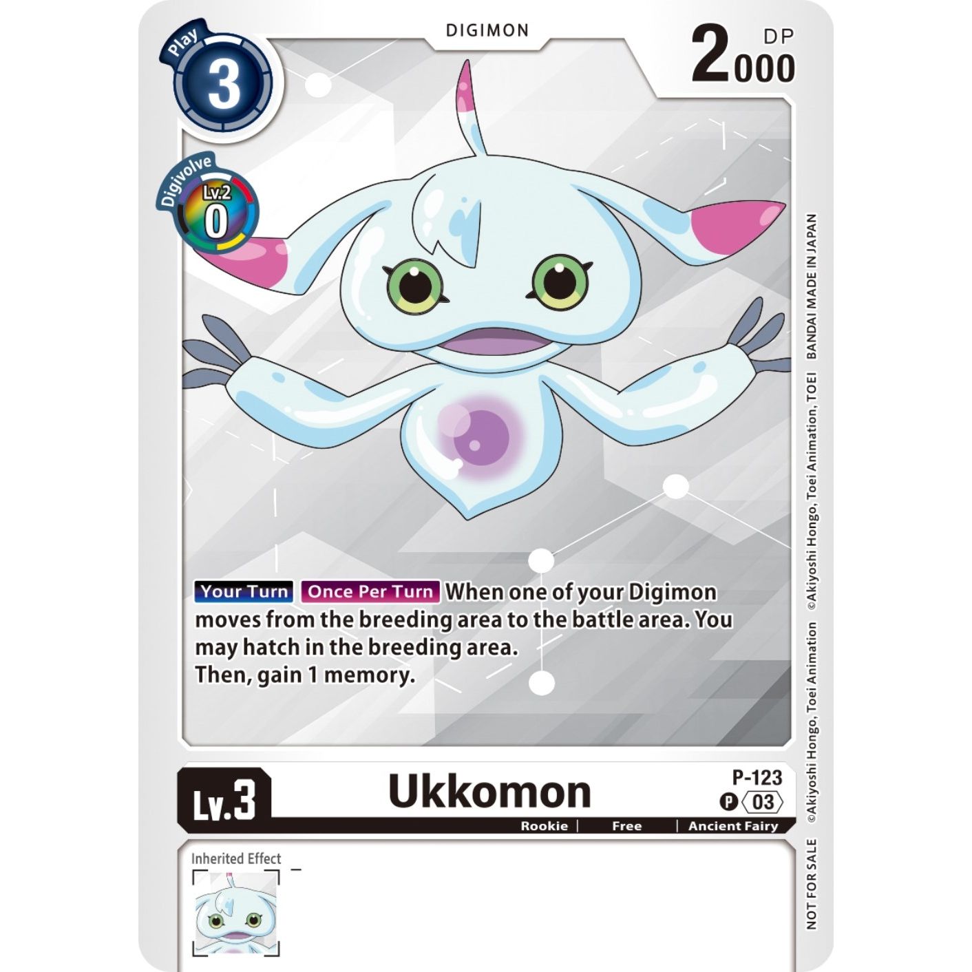 Image for Ukkomon - P-123 (NYCC 2023 Demo Deck) (P-123 P) (DEMO) - Digimon Card Game