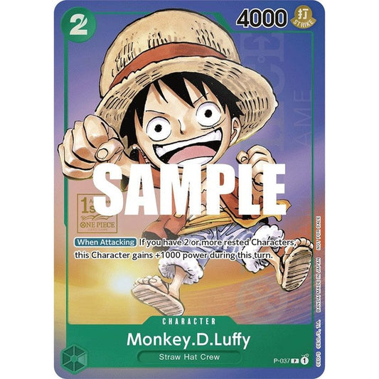 Image for Monkey.D.Luffy (037) (1st Anniversary Tournament) (P-037) (OP-PR) - One Piece Card Game