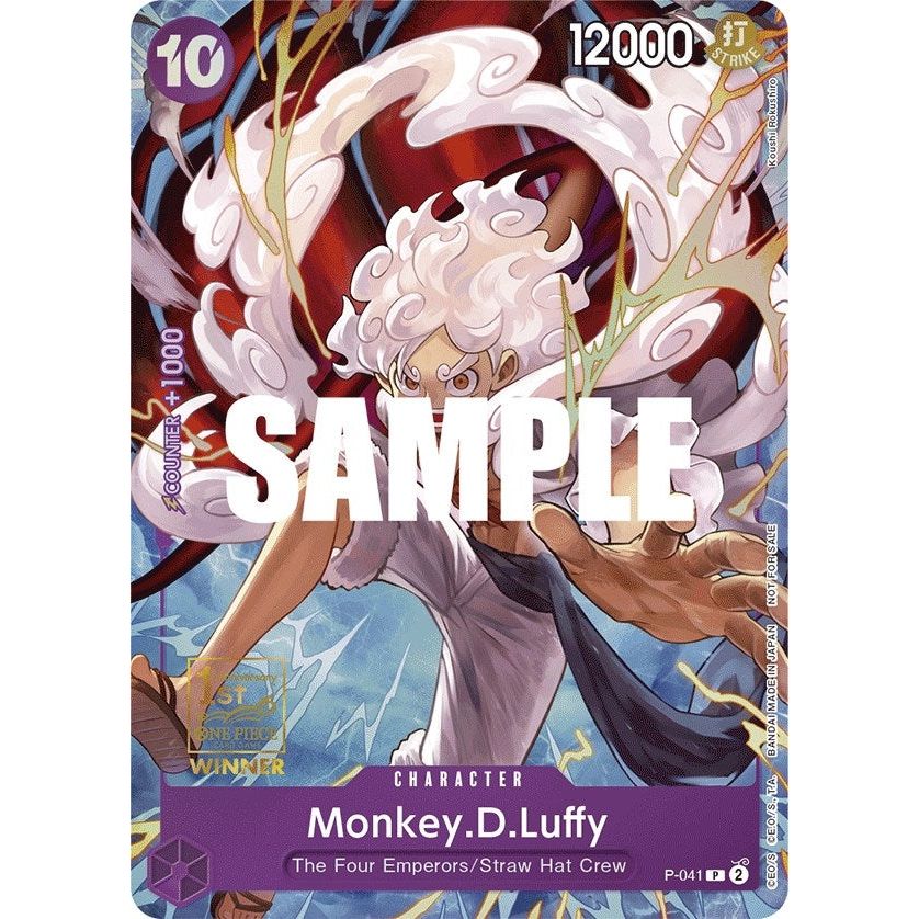 Image for Monkey.D.Luffy (041) (1st Anniversary Tournament) (P-041) (OP-PR) - One Piece Card Game