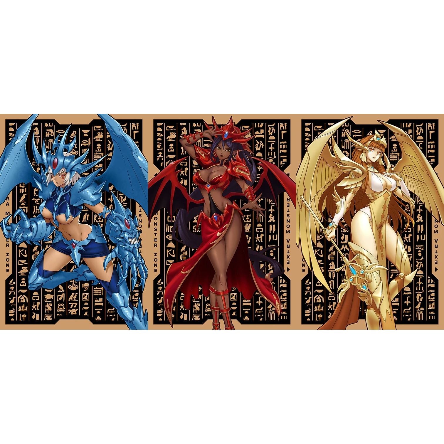 Image for Metal Egyptian Goddess Field Center Tokens [Set of 3] - Collectible Storage