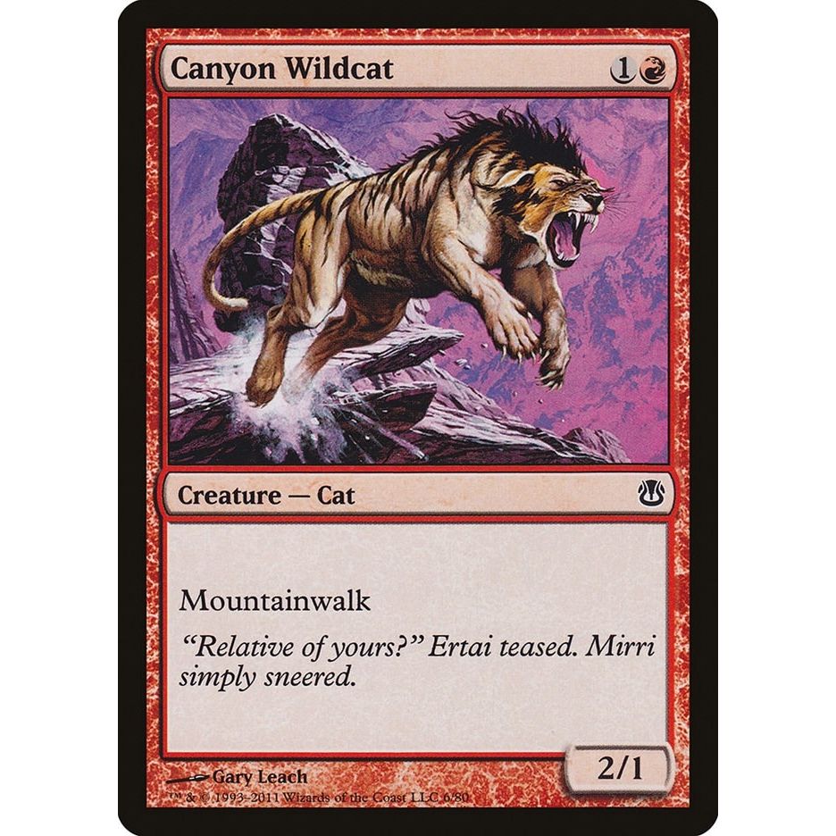 Image for Canyon Wildcat (6) (DDH) - Magic: The Gathering