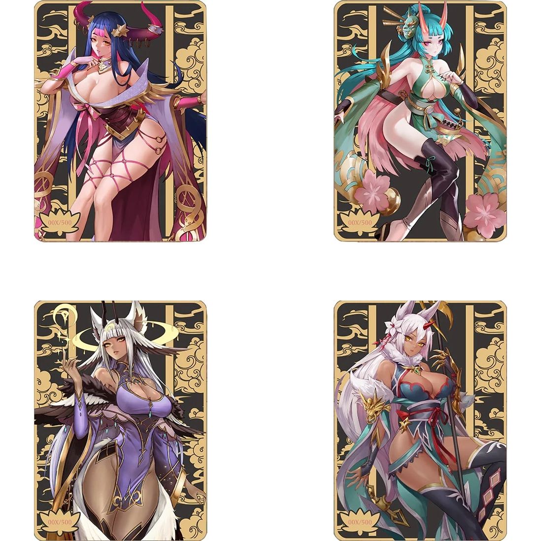 Image for Metal Oni Girls Field Center Tokens [Set of 2] - Collectible Storage