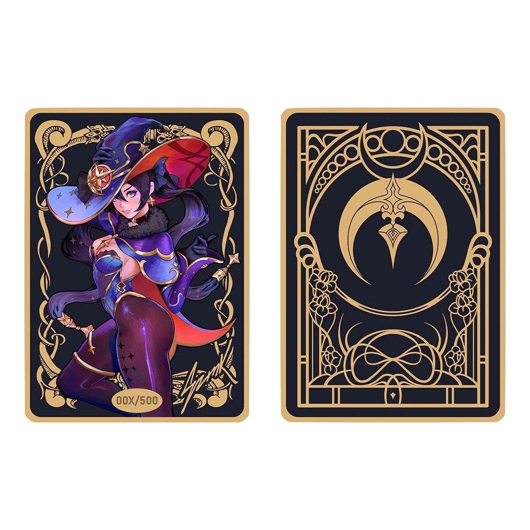 Image for Metal Mona the Astrolabos Dual-Sided Field Center Token (Gold/Black) - Collectible Storage