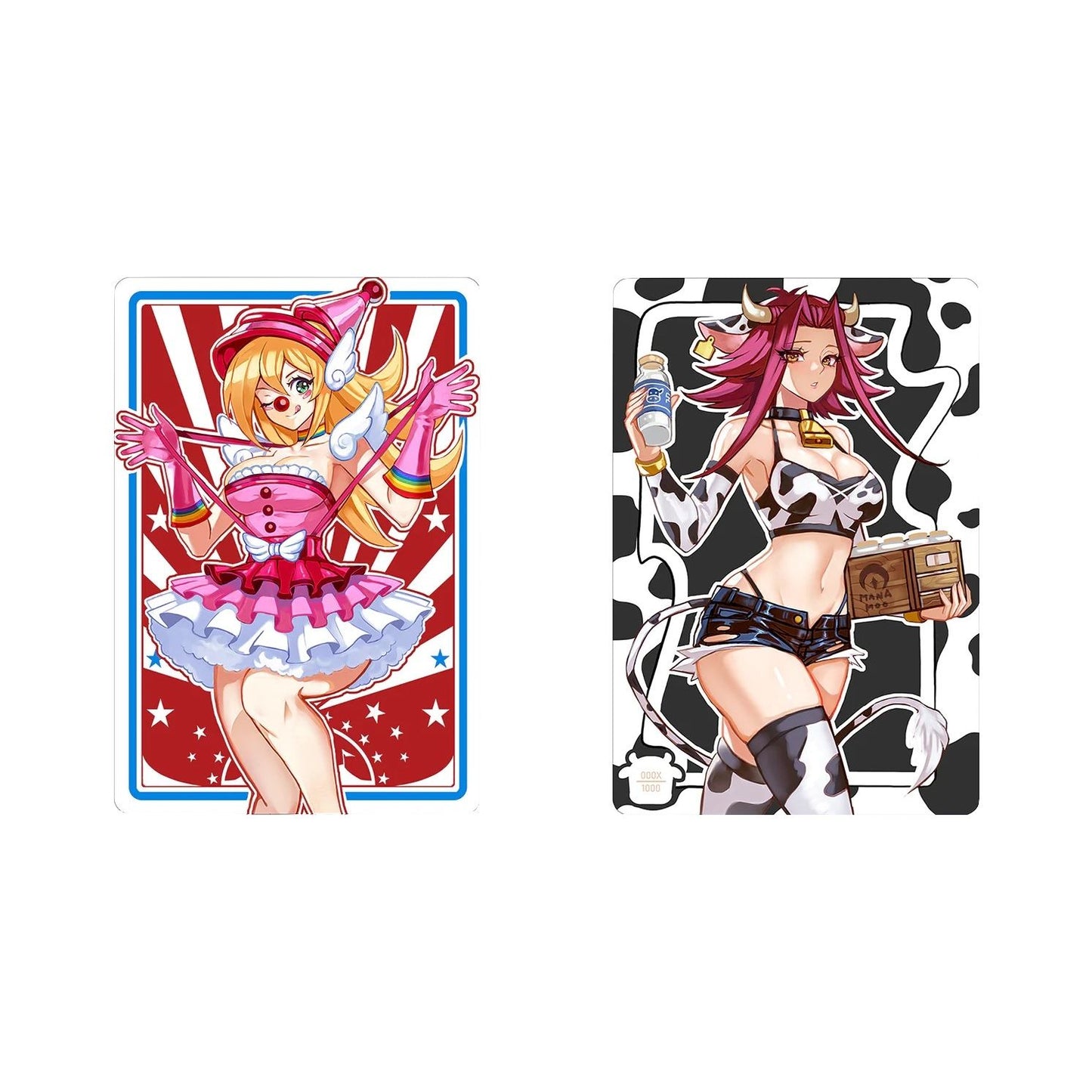 Image for Metal Dark Clowngal and Milkiza Dual-Sided Field Center Token - Collectible Storage