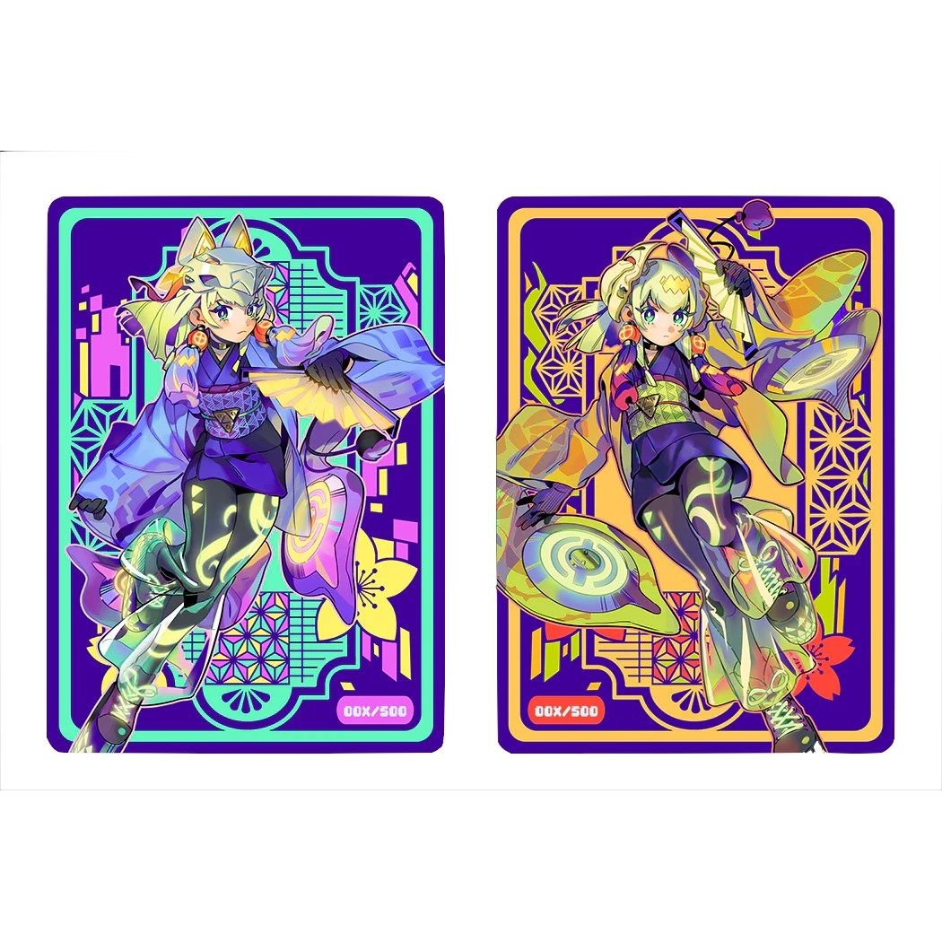 Image for Metal Neon Maikos Dual-Sided Field Center Token - Collectible Storage