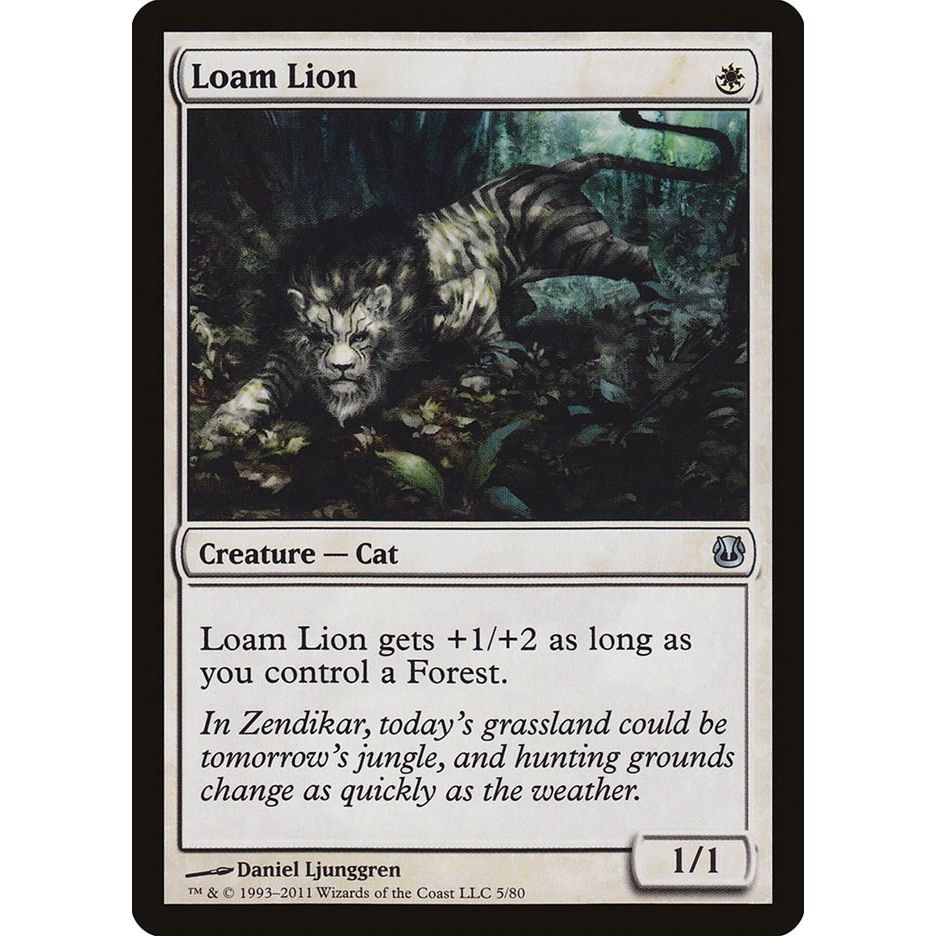 Image for Loam Lion (5) (DDH) - Magic: The Gathering