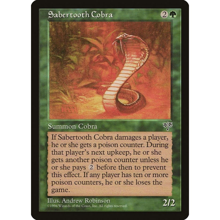 Image for Sabertooth Cobra (MIR) - Magic: The Gathering