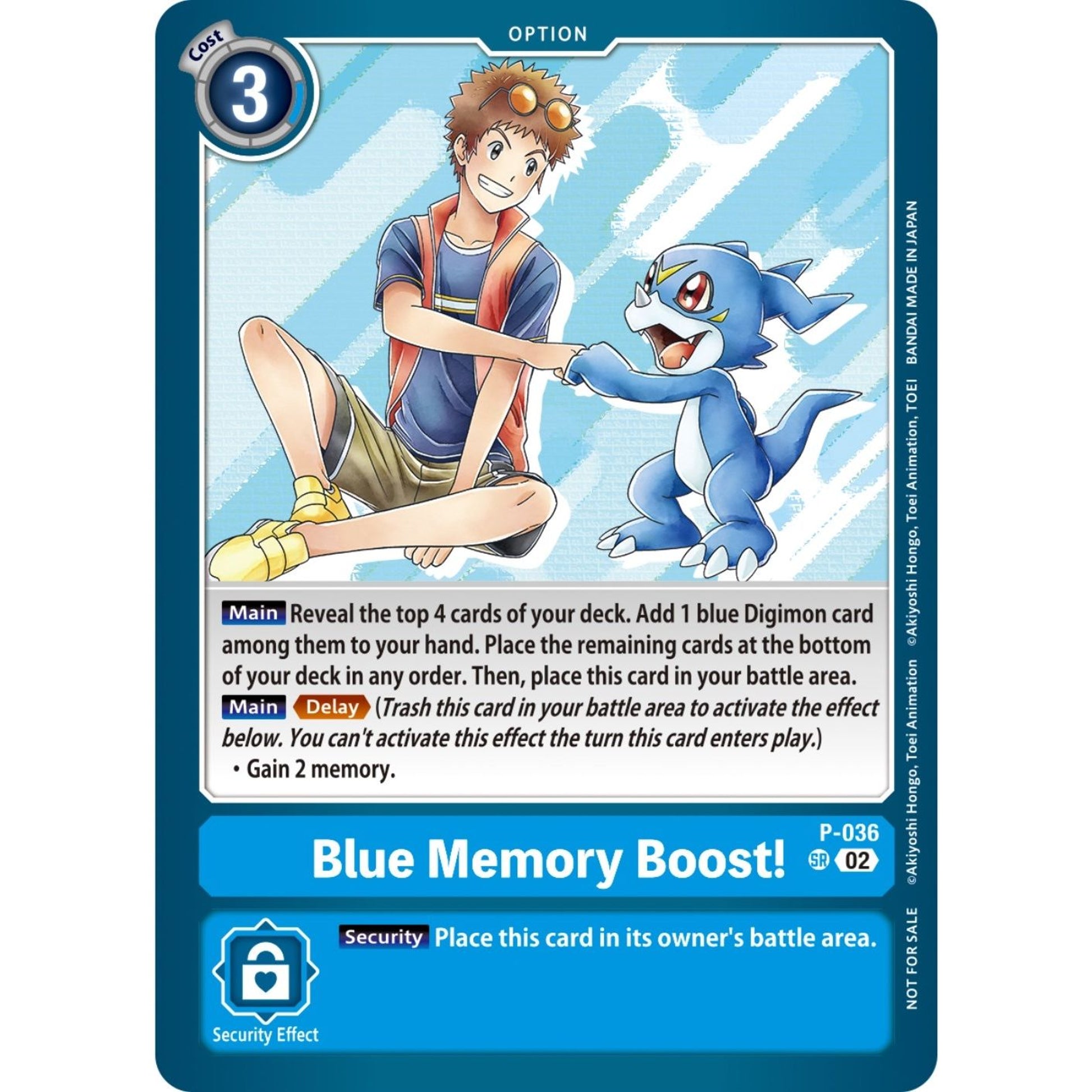 Image for Blue Memory Boost! (NYCC 2023 Demo Deck) (P-036 P) (DEMO) - Digimon Card Game