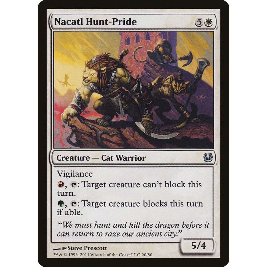 Image for Nacatl Hunt-Pride (20) (DDH) - Magic: The Gathering