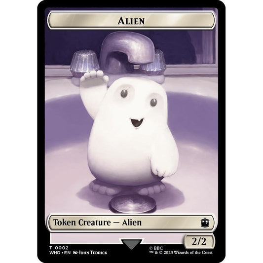 Image for Alien // Mark of the Rani Double-Sided Token (2 // 15) (WHO) - Magic: The Gathering