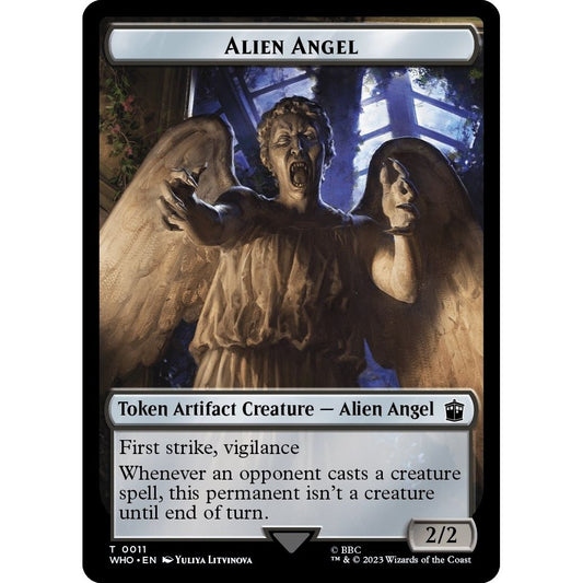 Image for Alien Angel // Alien Warrior Double-Sided Token (11 // 14) (WHO) - Magic: The Gathering