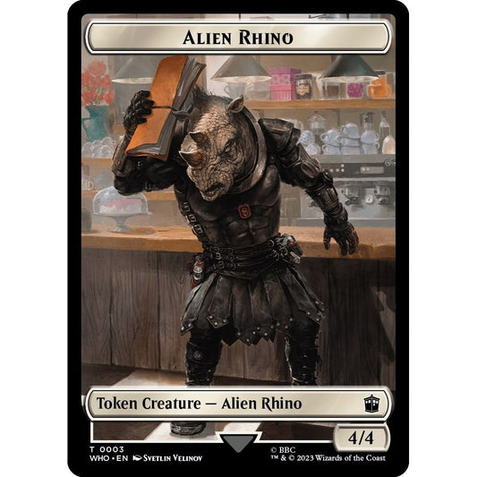 Image for Alien Rhino // Alien Salamander Double-Sided Token (3 // 16) (WHO) - Magic: The Gathering