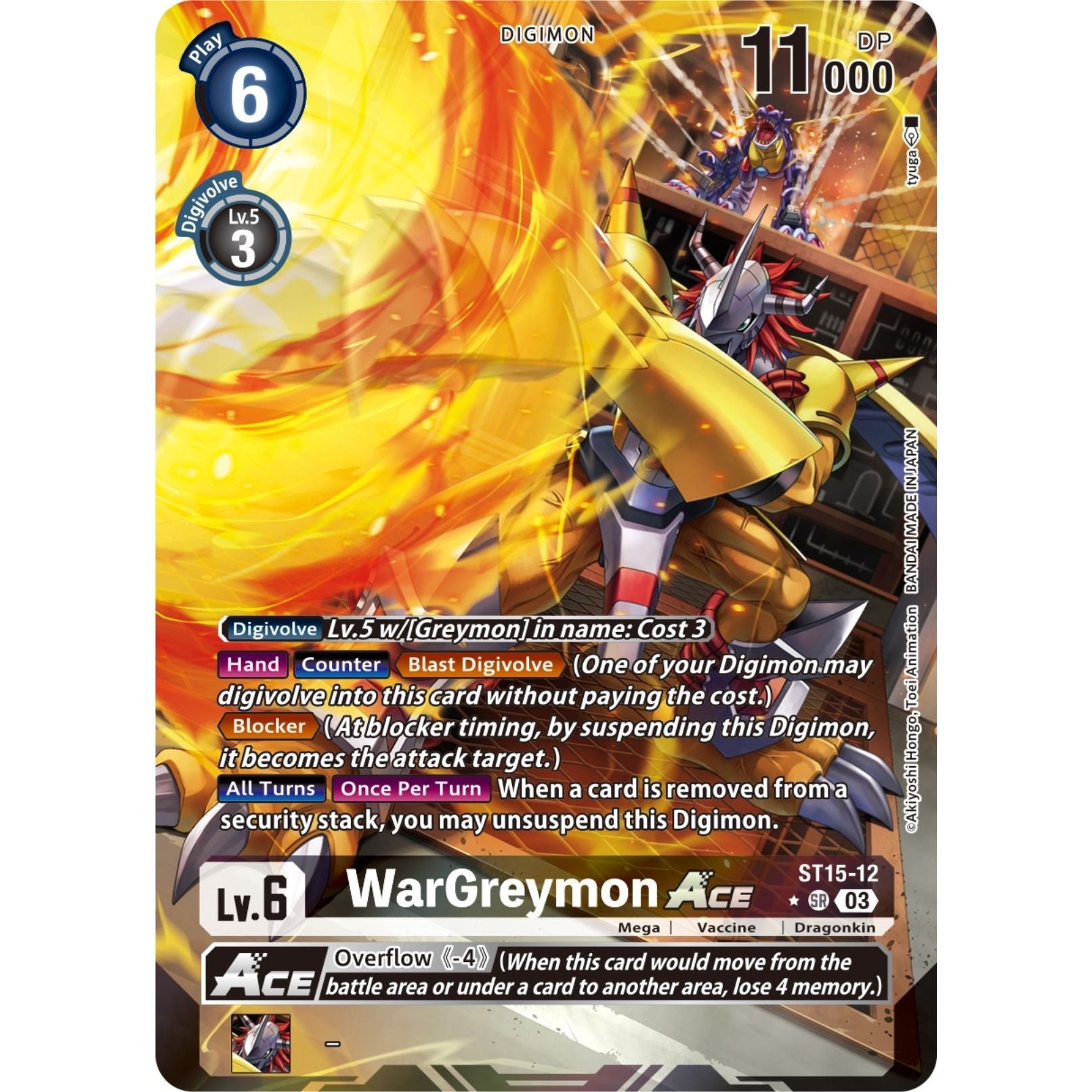 Image for WarGreymon ACE (Alternate Art) (ST15-12 SR) (ST-15) - Digimon Card Game
