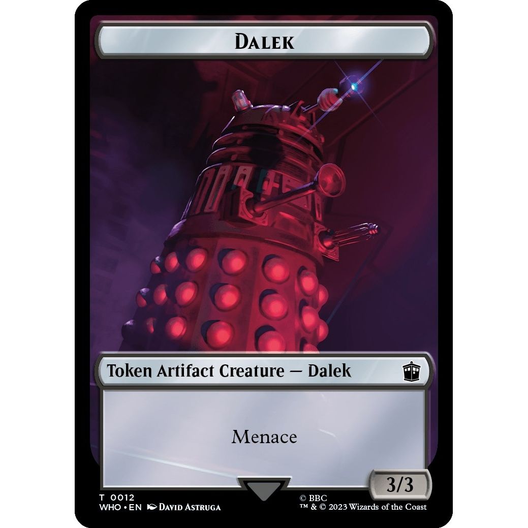 Image for Dalek // Cyberman Double-Sided Token (12 // 24) (WHO) - Magic: The Gathering