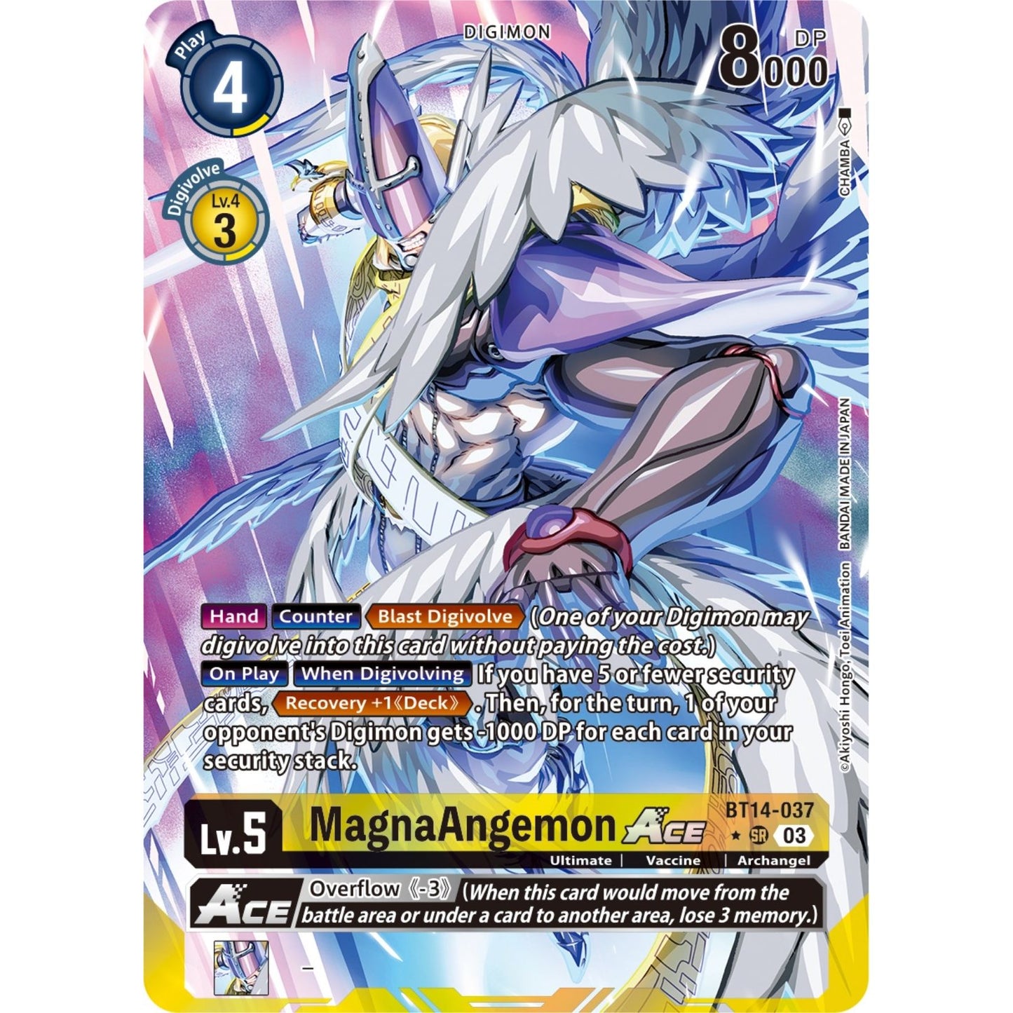 Image for MagnaAngemon ACE (English Exclusive Alternate Art) (BT14-037 SR) (BT14) - Digimon Card Game