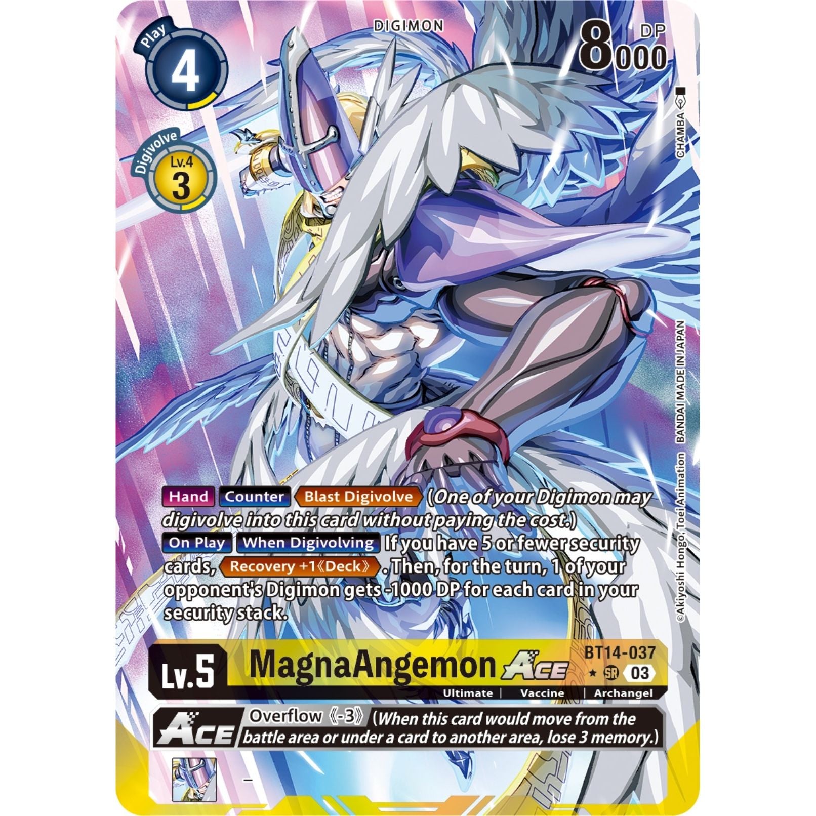 Image for MagnaAngemon ACE (English Exclusive Alternate Art) (BT14-037 SR) (BT14) - Digimon Card Game