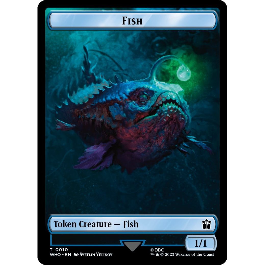 Image for Fish // Treasure (0029) Double-Sided Token (10 // 29) (WHO) - Magic: The Gathering