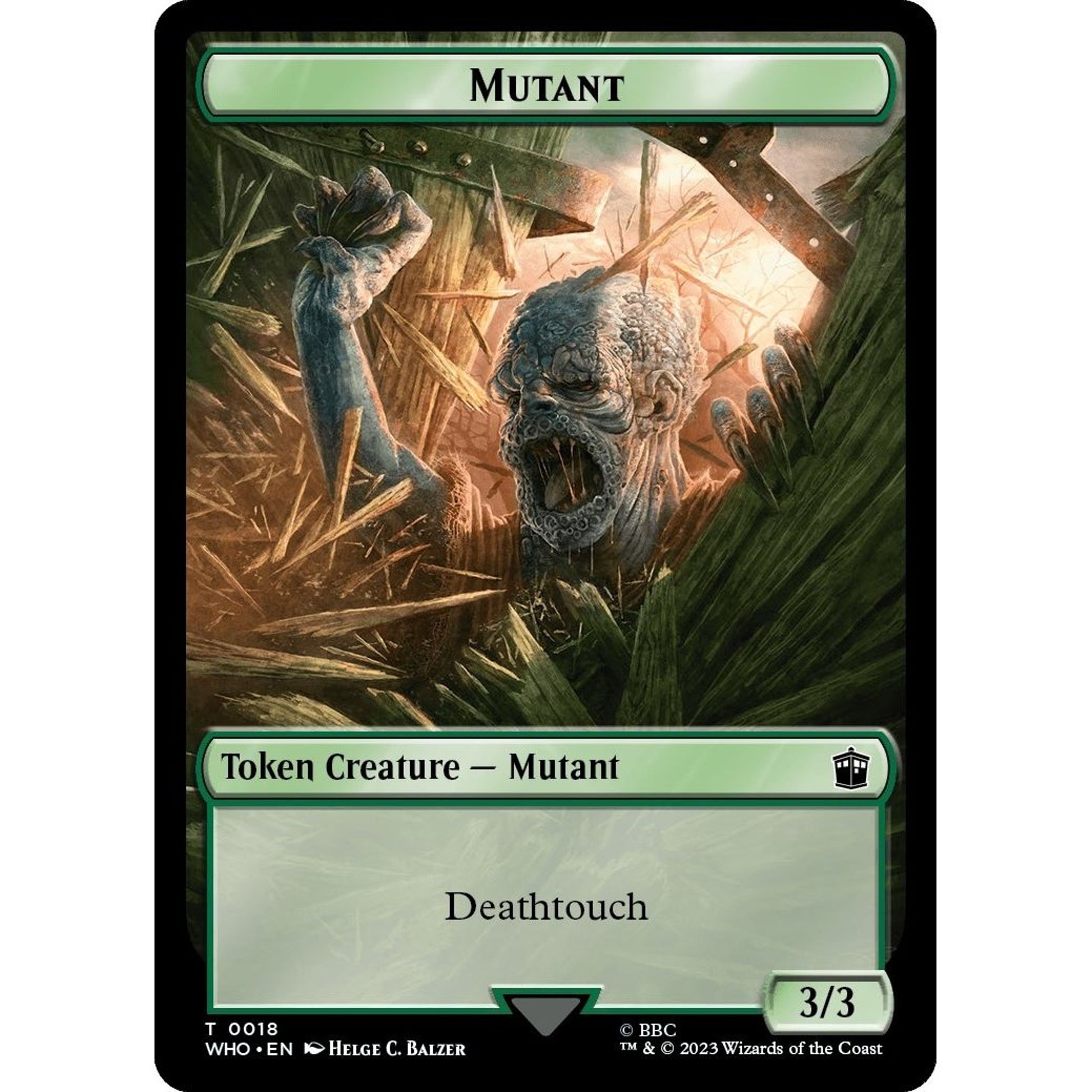 Image for Mutant // Alien Insect Double-Sided Token (18 // 19) (WHO) - Magic: The Gathering