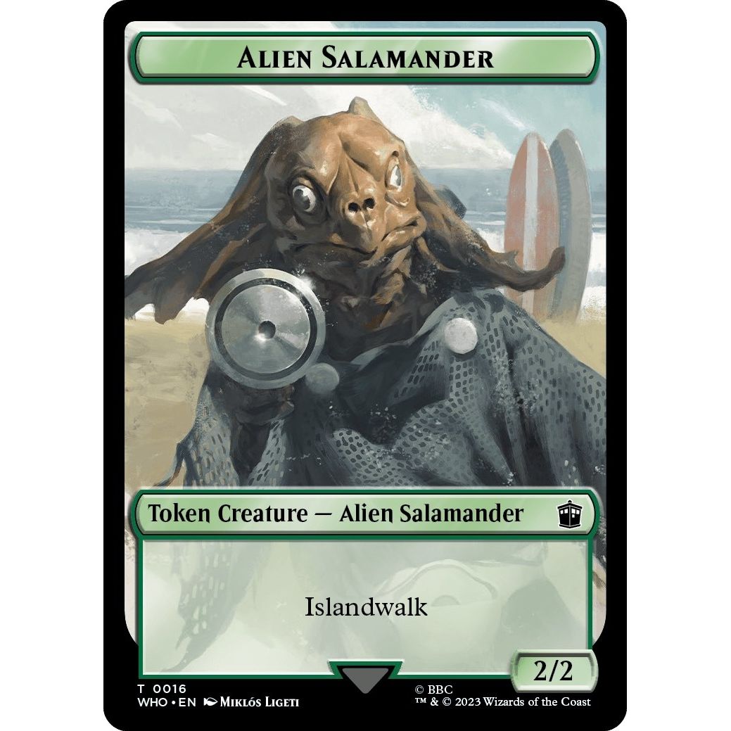 Image for Alien Salamander // Alien Insect Double-Sided Token (16 // 19) (WHO) - Magic: The Gathering