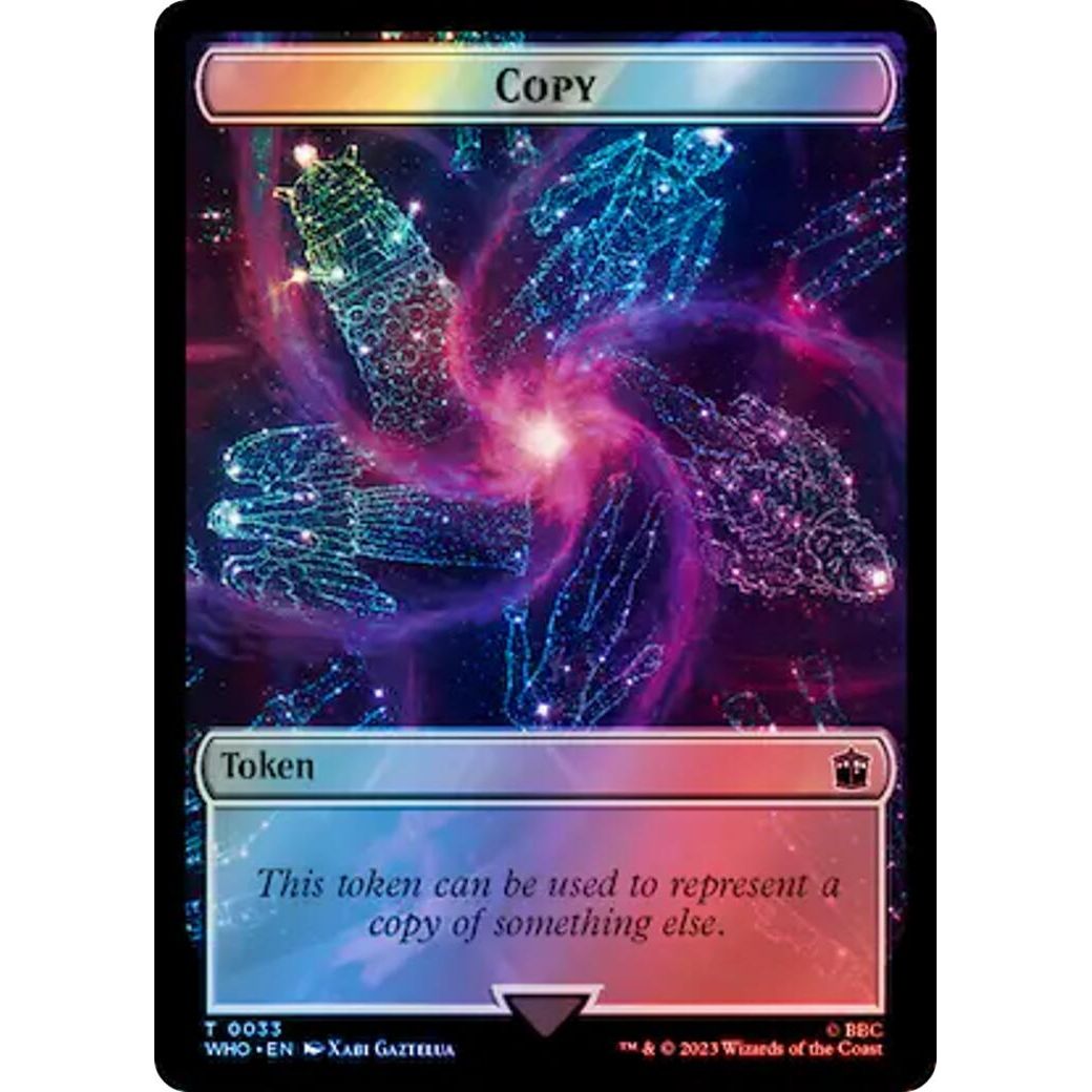 Image for Copy // Cyberman Double-Sided Token (Surge Foil) (33 // 56) (WHO) - Magic: The Gathering
