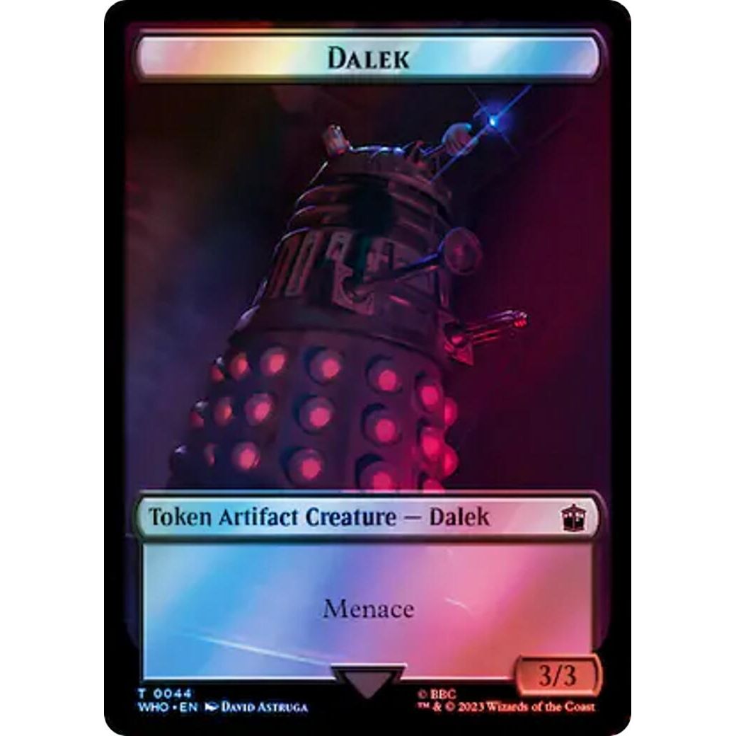 Image for Dalek // Cyberman Double-Sided Token (Surge Foil) (44 // 56) (WHO) - Magic: The Gathering