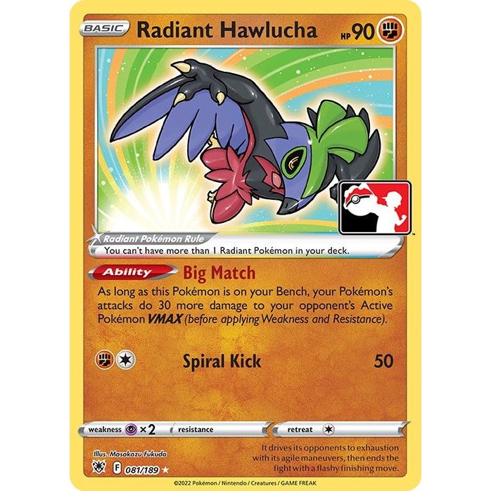 Image for Radiant Hawlucha (081/189) - Pokemon