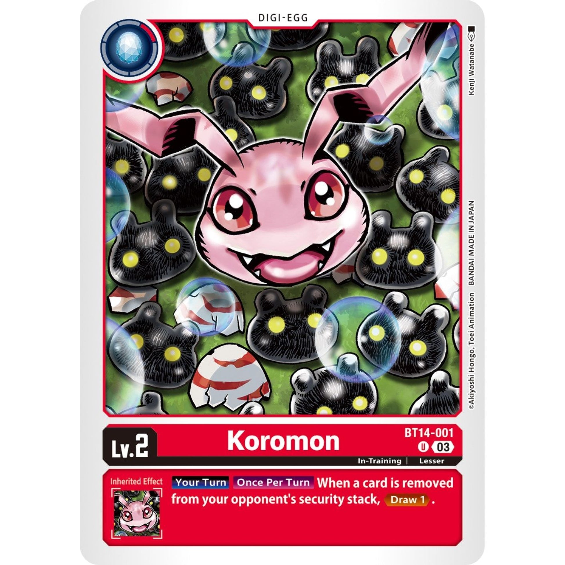 Image for Koromon (BT14-001 U) (BT14) - Digimon Card Game