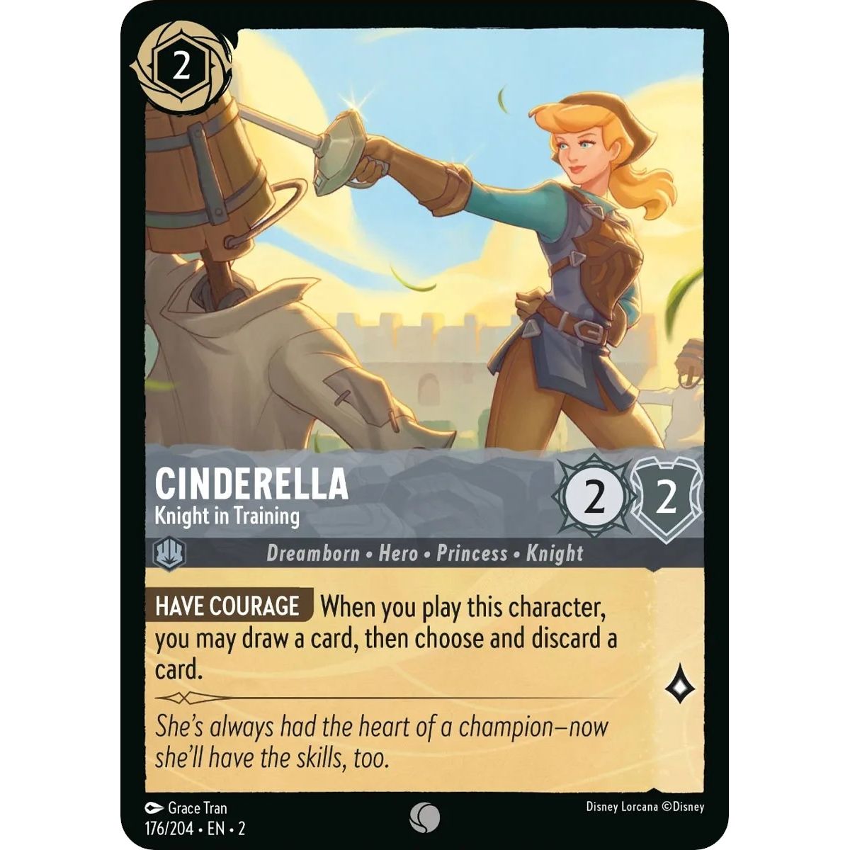 Image for Cinderella - Knight in Training (176/204) (2) - Disney Lorcana