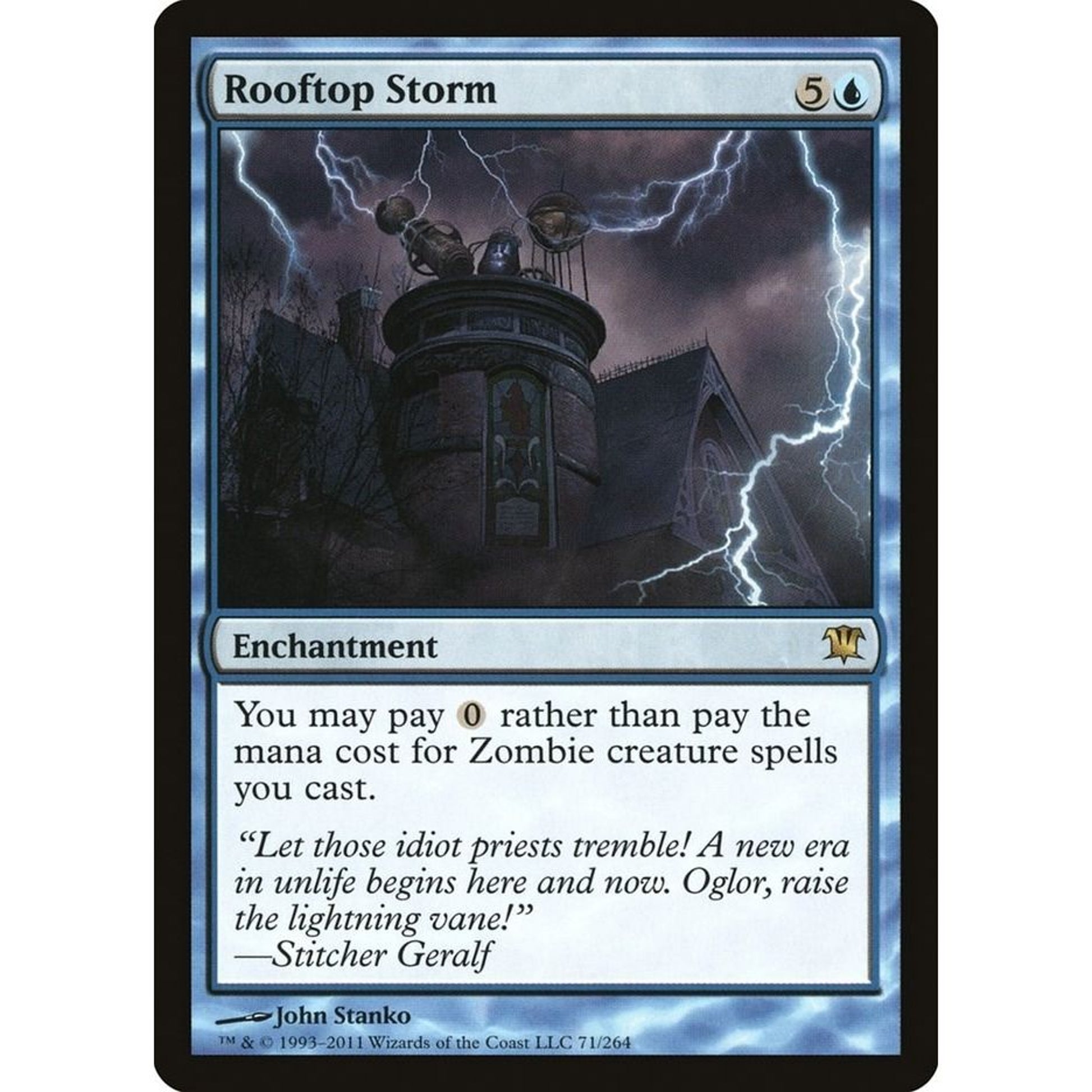 Image for Rooftop Storm (71) (ISD) - Magic: The Gathering