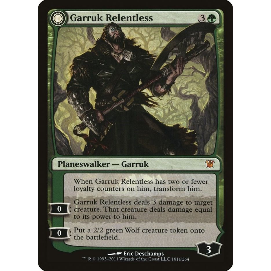 Image for Garruk Relentless (181) (ISD) - Magic: The Gathering