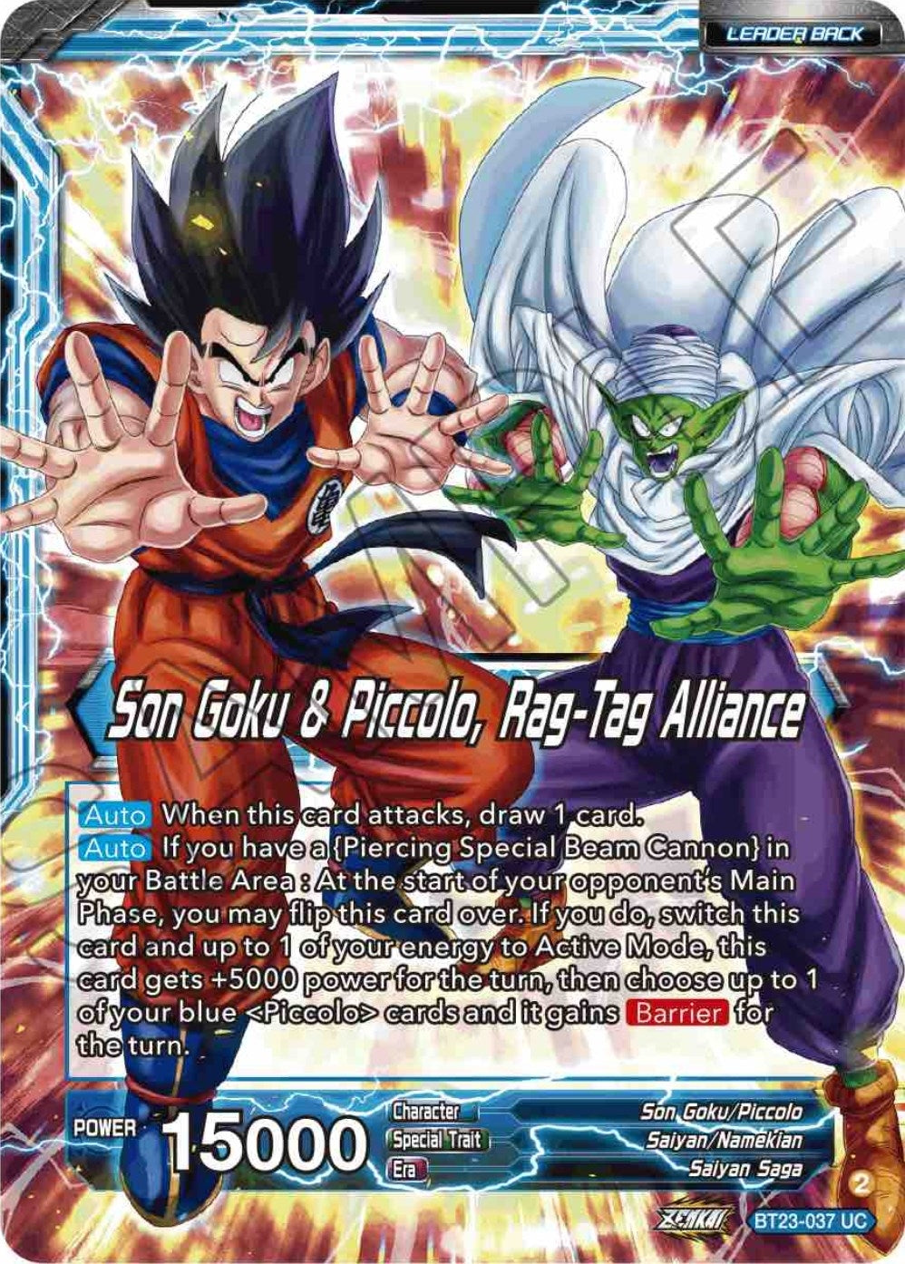 Image for Son Goku // Son Goku & Piccolo, Rag-Tag Alliance (BT23-037) (BT23) - Dragon Ball Super: Masters