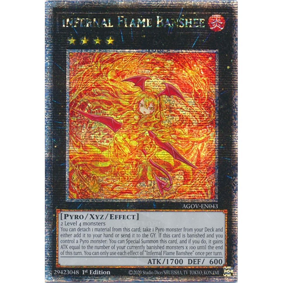 Image for Infernal Flame Banshee (Quarter Century Secret Rare) (AGOV-EN043) (AGOV) - YuGiOh