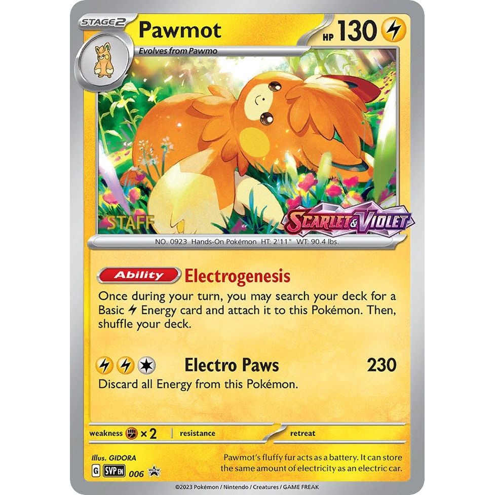 Image for Pawmot - 006 (Prerelease) [Staff] (006) (SVP) - Pokemon