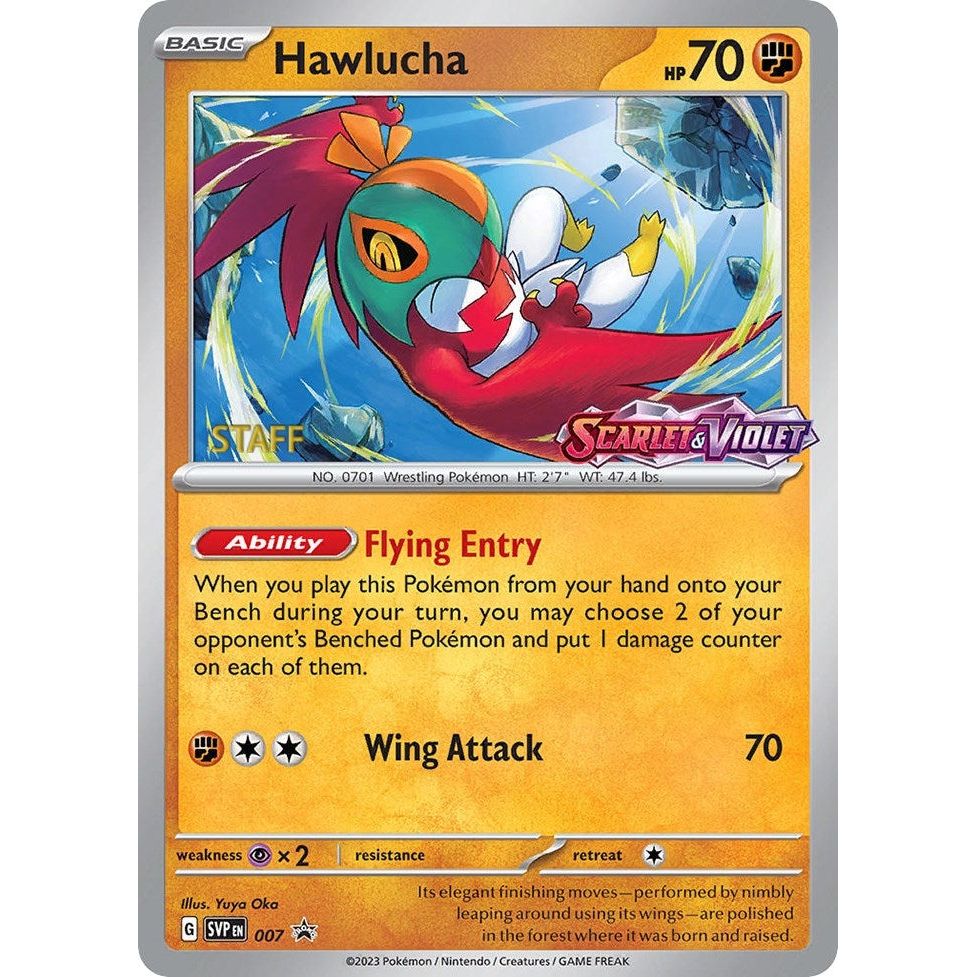 Image for Hawlucha - 007 (Prerelease) [Staff] (007) (SVP) - Pokemon