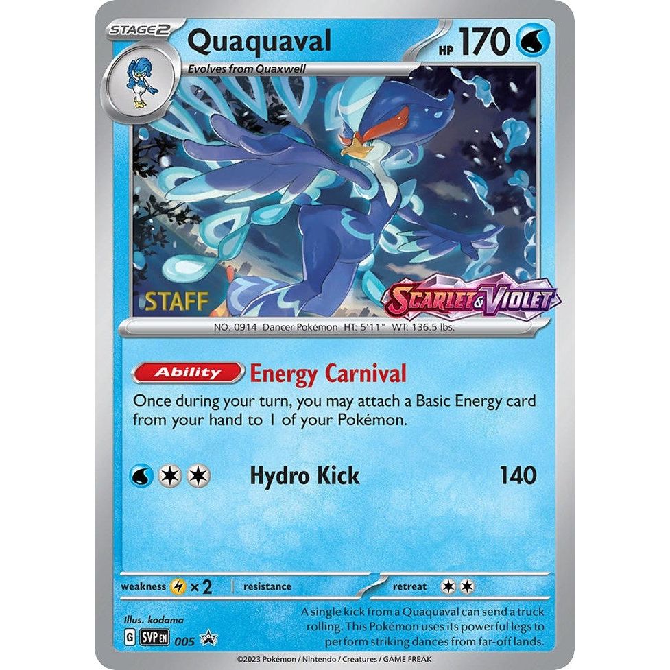 Image for Quaquaval - 005 (Prerelease) [Staff] (005) (SVP) - Pokemon