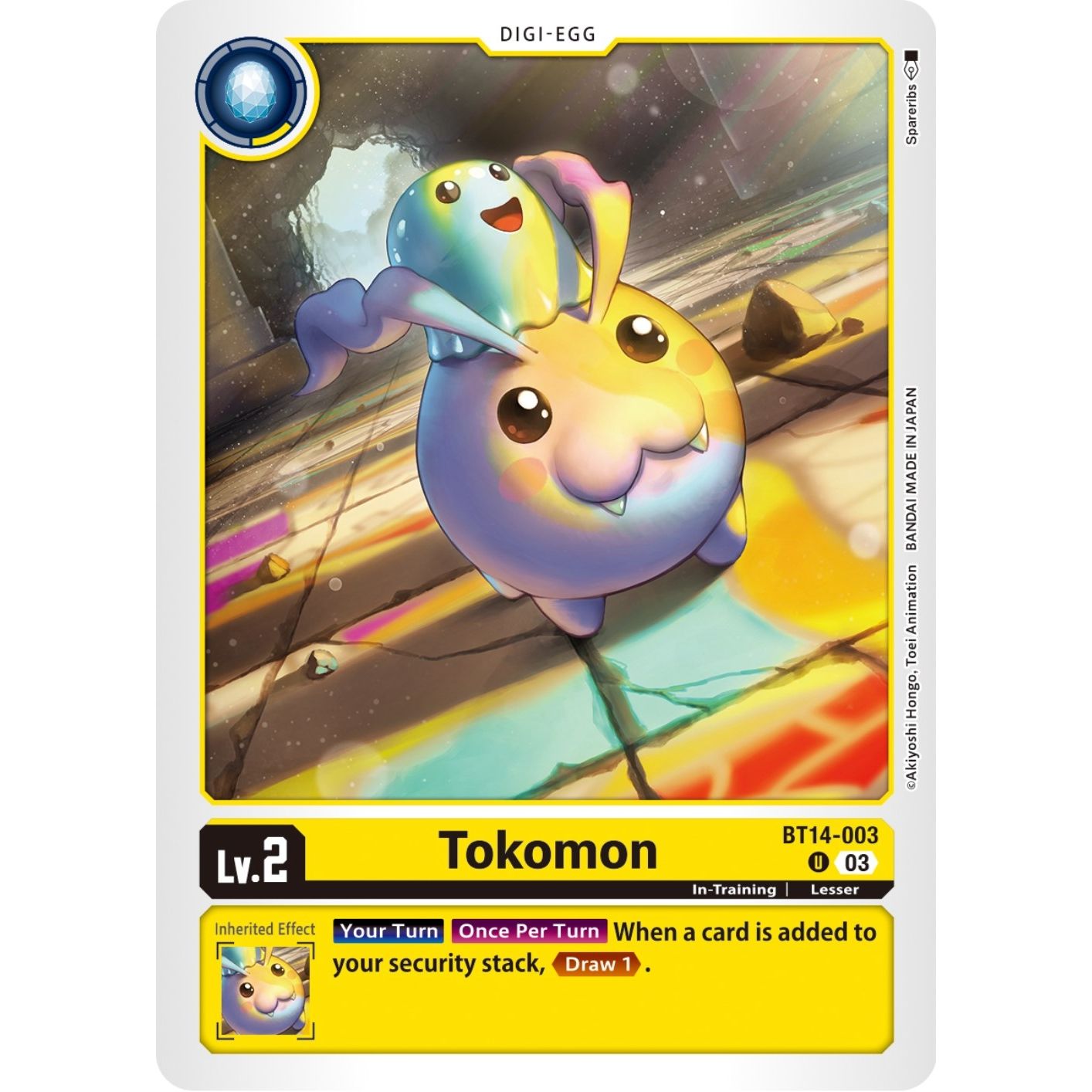 Image for Tokomon (BT14-003 U) (BT14) - Digimon Card Game