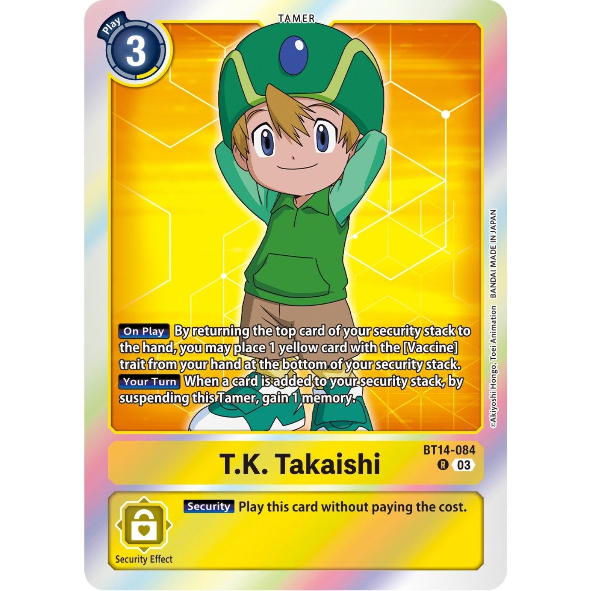 Image for T.K. Takaishi (BT14-084 R) (BT14) - Digimon Card Game
