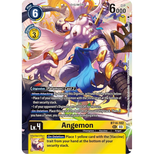 Image for Angemon (BT14-102 SEC) (BT14) - Digimon Card Game