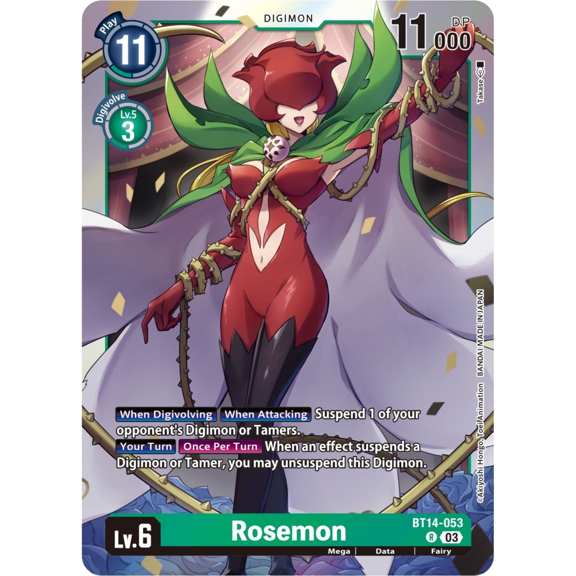 Image for Rosemon (BT14-053 R) (BT14) - Digimon Card Game