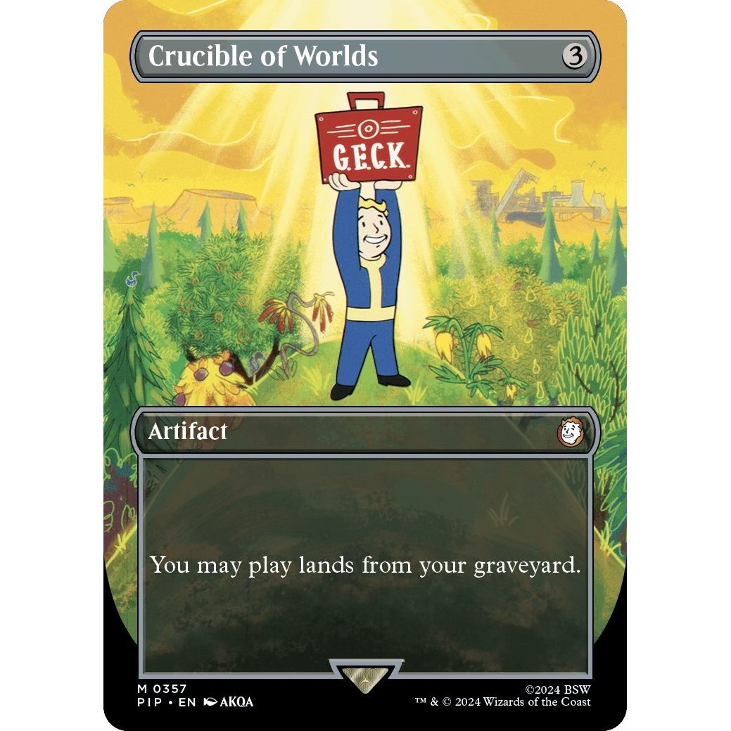 Image for Crucible of Worlds (Borderless) (357) (PIP) - Magic: The Gathering