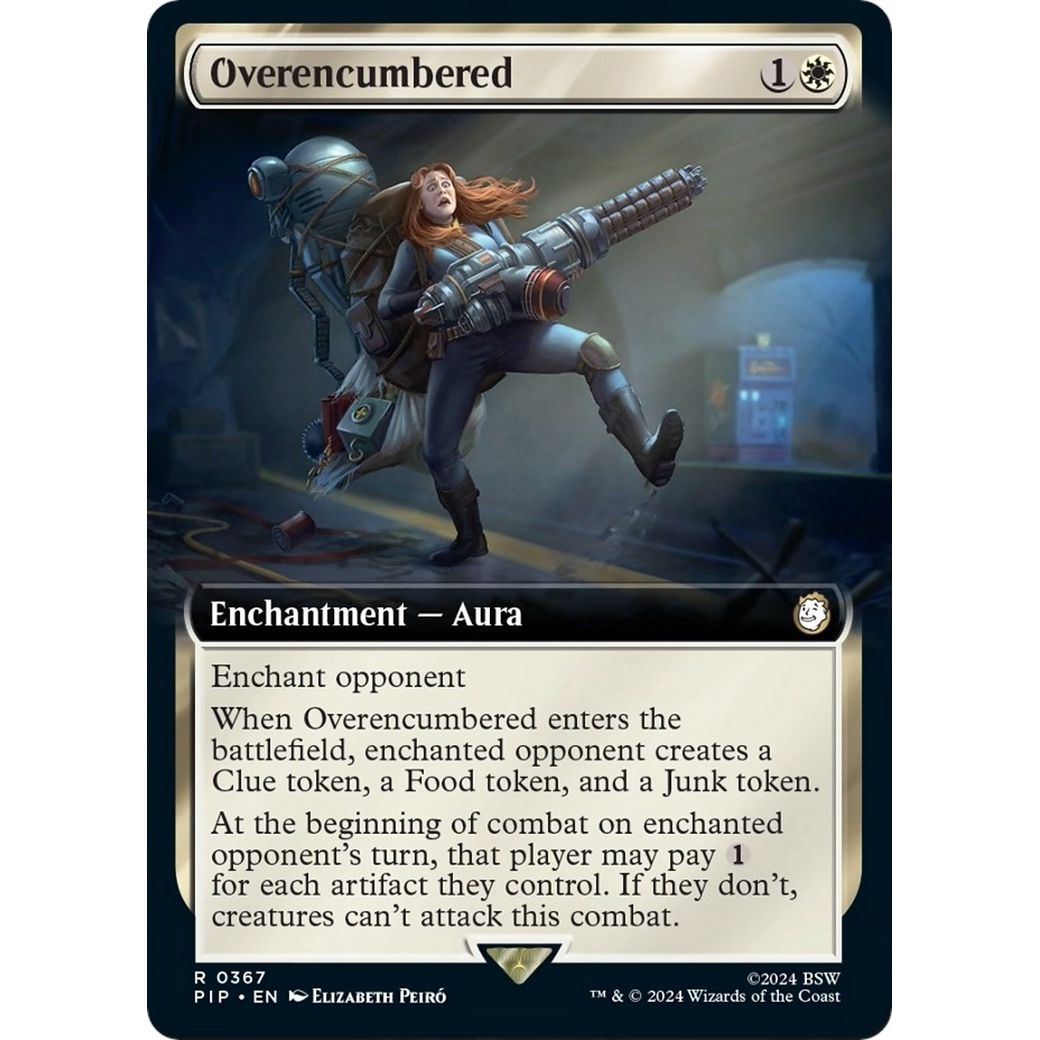 Image for Overencumbered (Extended Art) (367) (PIP) - Magic: The Gathering