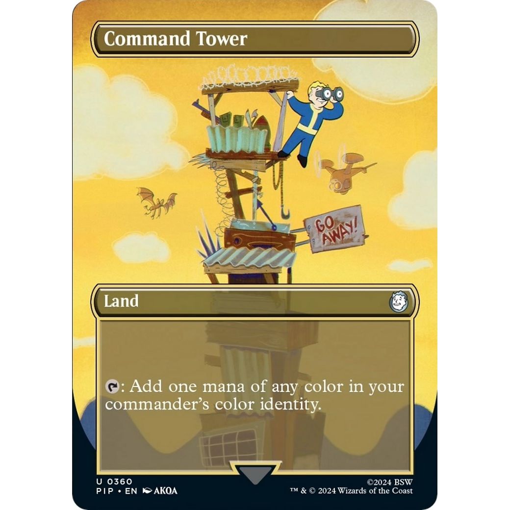 Image for Command Tower (Borderless) (360) (PIP) - Magic: The Gathering