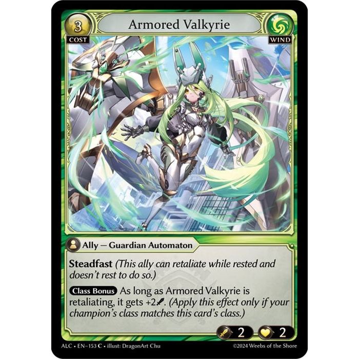 Image for Armored Valkyrie (153) (ALC) - Grand Archive TCG