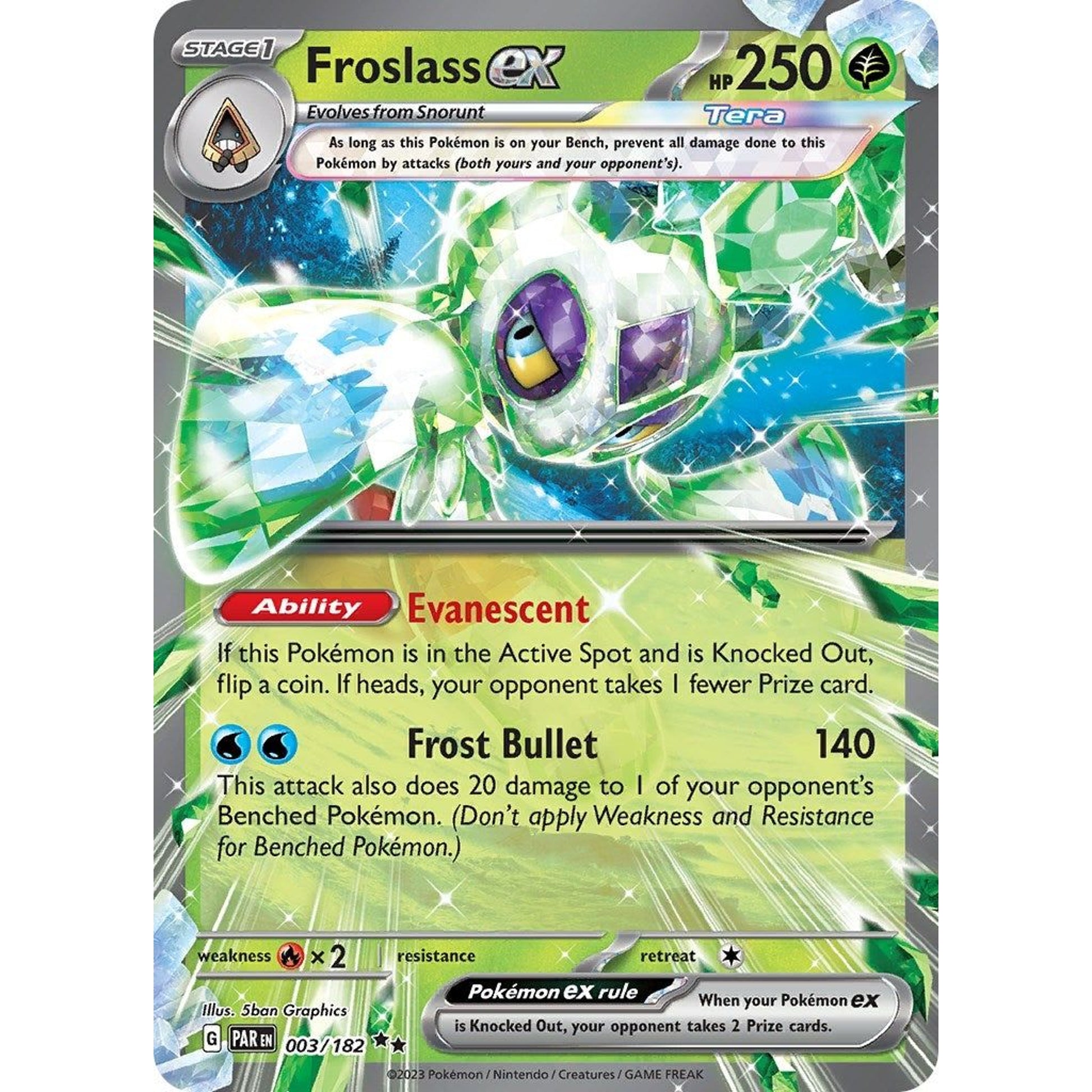 Image for Froslass ex (003/182) (PAR) - Pokemon