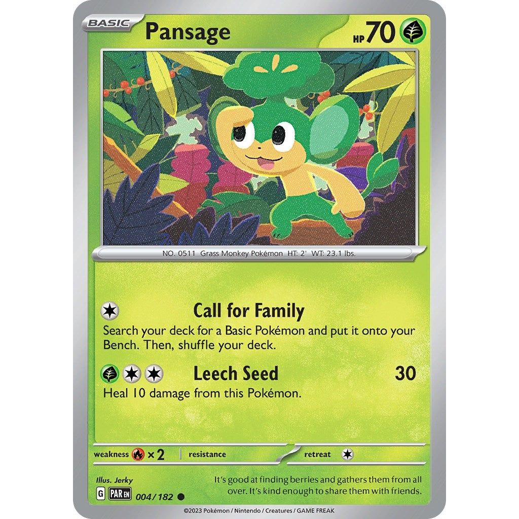 Image for Pansage (004/182) (PAR) - Pokemon