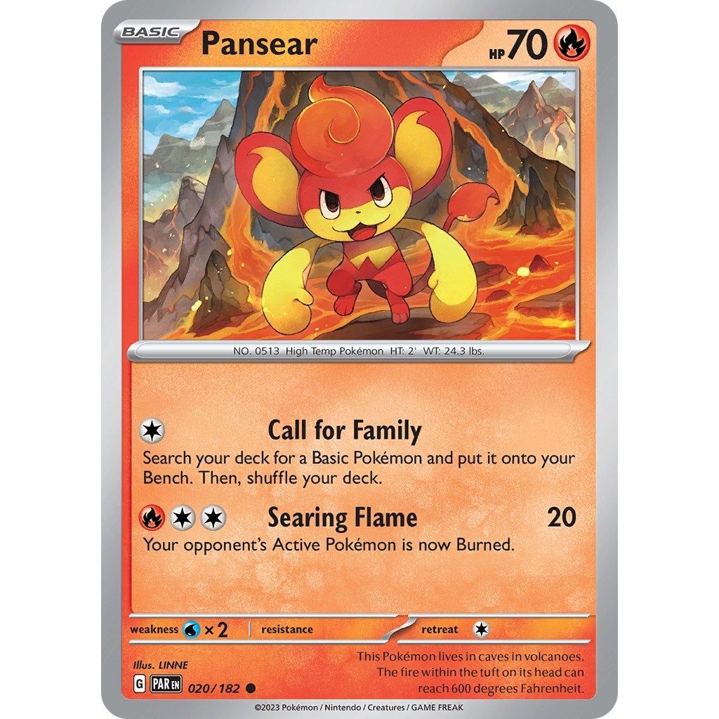 Image for Pansear (020/182) (PAR) - Pokemon