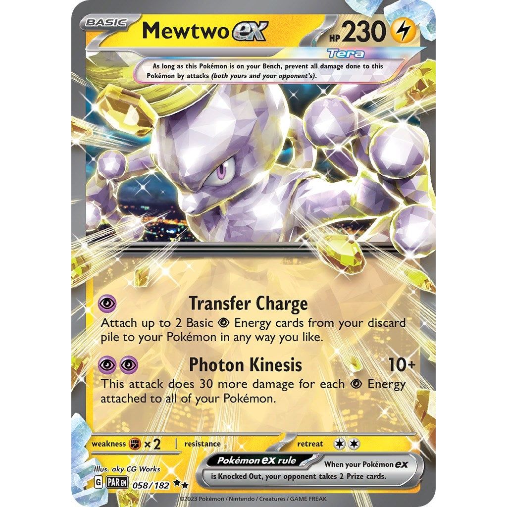 Image for Mewtwo ex (058/182) (PAR) - Pokemon